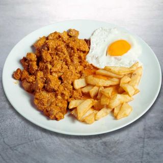 Combinado de Lomo al Ajillo