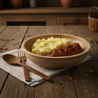 Azu od goveđeg mesa sa prilogom po izboru