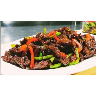 Dried beef with sweet and spicy sauce
