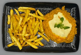 Snitel Blue si cartofi pai