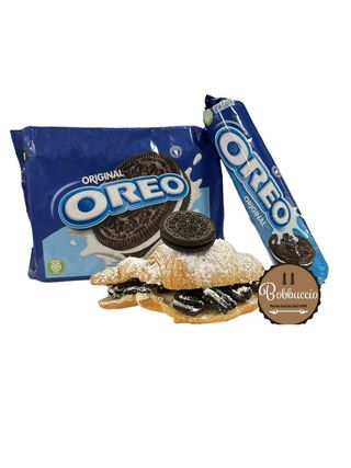 Cornetto Oreo con crema bianca e Nutella Ferrero