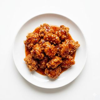 Pollo Crujiente Con Salsa Dulce Picante