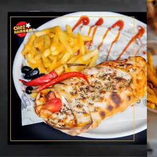 Pain Cornet Escalope Grillé