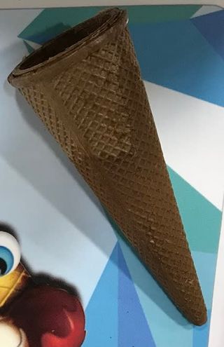 Wafer al cioccolato vuoto