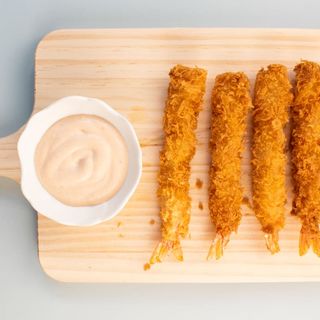 Langostinos rebozados