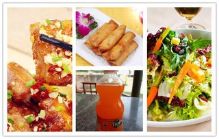 Fried Pork Rib + Spring Roll + Salad + 1 Soda
