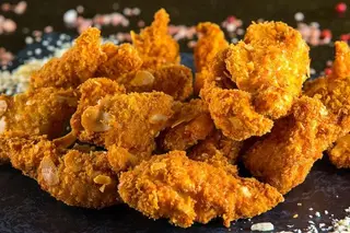 Meniu crispy strips din piept de pui