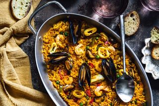 Paella Fruits De Mer 4 Personnes