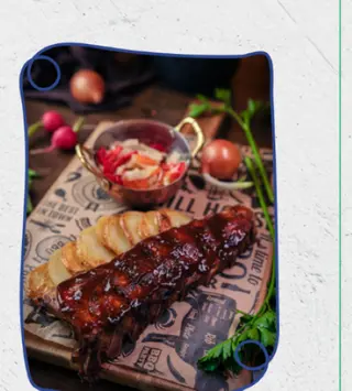 Ребра с печени картофи