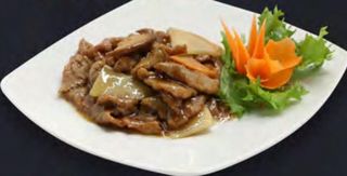 70. Manzo bambu e funghi