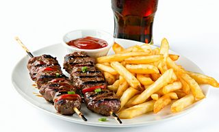 Menú plato kebab