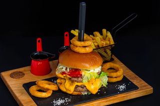 Cheeseburger XXL duplo burger meso 650gr