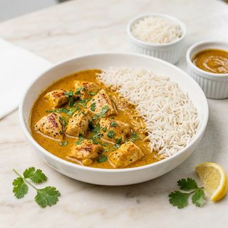 Pollo Al Curry Con Arroz