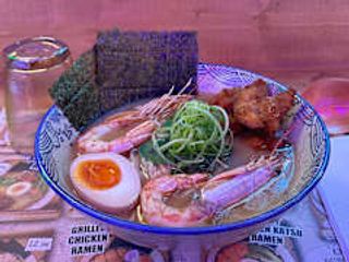Ebi kushi karaage ramen