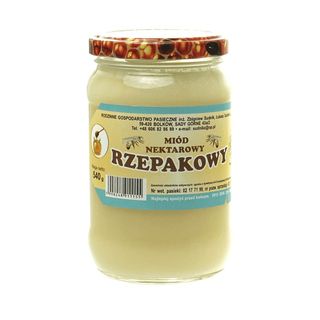 Miód rzepakowy nektarowy 500g Rodzinna Pasieka Sudnik