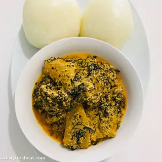 Semo with Bitter Leaf