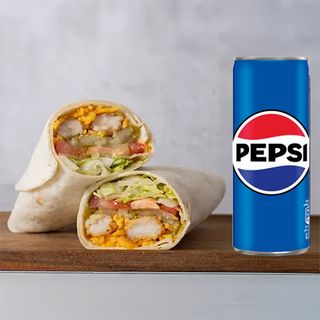 Chicken crispy wrap+Pepsi 0,25L