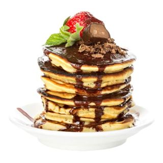 Tortita chocolate caliente y bombón