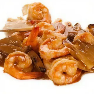 226-gamba con setas y bambu