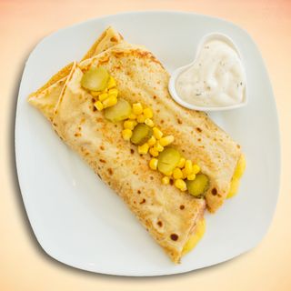 Palačinka sir, šunka i kukuruz