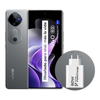 Vivo V40 5G 6,78'' 512Gb Stellar Silver + Cargador Vivo 80W Flashcharge - 8437021224368