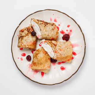 Блины с творогом