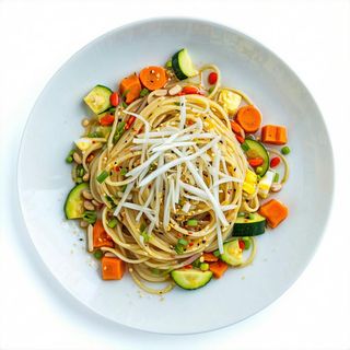 P16. Spaghetti di soia con verdure