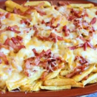 Media Ración Gratinados de Patatas con queso y bacon