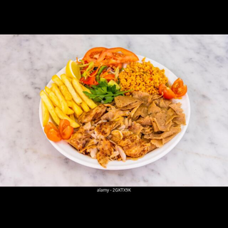 Plato Arroz Basmati Con Carne Sin Ensalada