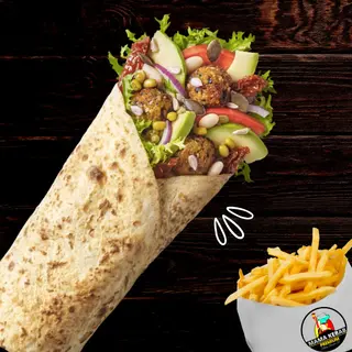 Nr.22-Rollo Tortilla z falafelem + frytki