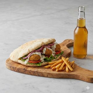 Menù falafel con birra