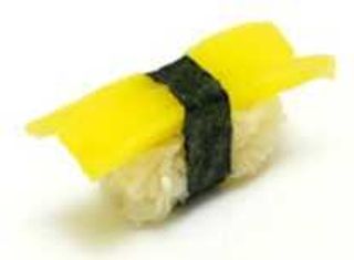 Gluten free - oshinko nigiri - 2 pezzi - rapa in salamoia - vegano