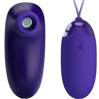 Pack Huevo Vibrador Control Remoto Y Succionador Pretty Love