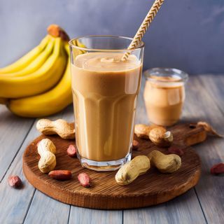 Smoothie cacahuete y plátano