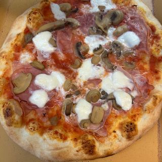 Prosciutto cotto e funghi