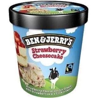 ICE CREAM BEN & JERRY STRAWBERRY CHEESE CAKE 100ml