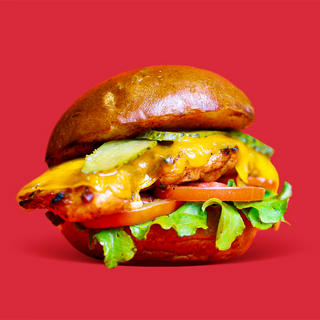 Marty's Grilled Chik'n Cheese Burger