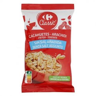 Cacahuetes Fritos sin Sal Añadida Carrefour 200 Gr.