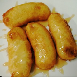 Platano Frito Flambeado Con Nata