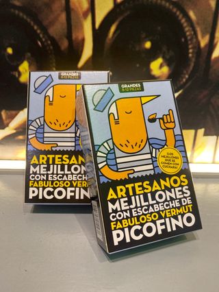 Lata de mejillones escabechados al vermut PICO FINO
