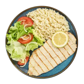 Bife de Peru Grelhado + 2 acompanhamentos