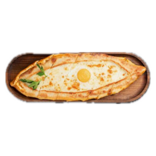 Пиде с сыром и яйцом