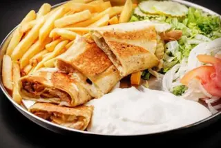 Shawarma Arăbească la farfurie