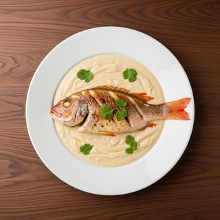 Changu fish in coconut sauce
