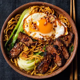 Fried Big Noodles & Egg