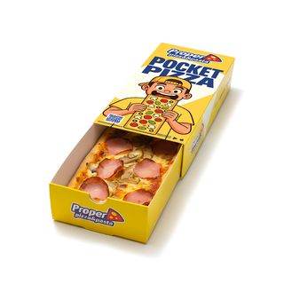 Pocket pizza - Sunca si ciuperci