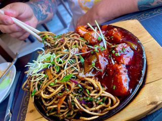 Chicken Manchurian noodle