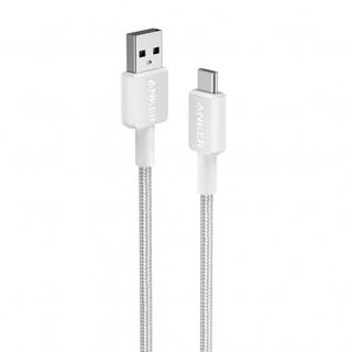 Anker 322 USB-C to USB-C Cable (3ft Braided) White