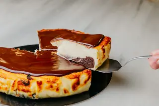 Tarta De Cheesecake Con Chocolate Peq