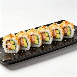 Uramaki sa pohovanim škampima 8 komada 炸虾反卷（8个）